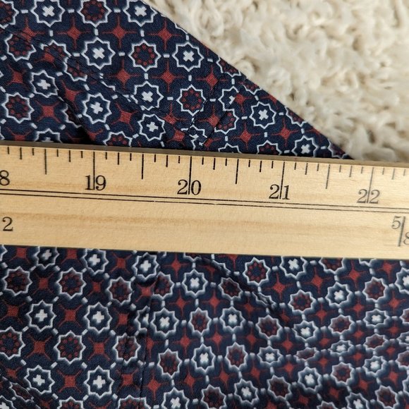 Bruno* Men's Short Sleeve Button Down Straight Hem BOHO Print Shirt~ Size‎ XL - Picture 6 of 11